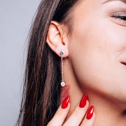 Boucles d'oreilles Argent SEC304MEDI