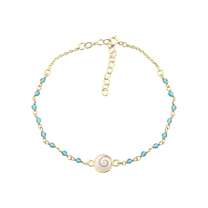 Bracelet doré POSBC207AMAZONITEMEDI