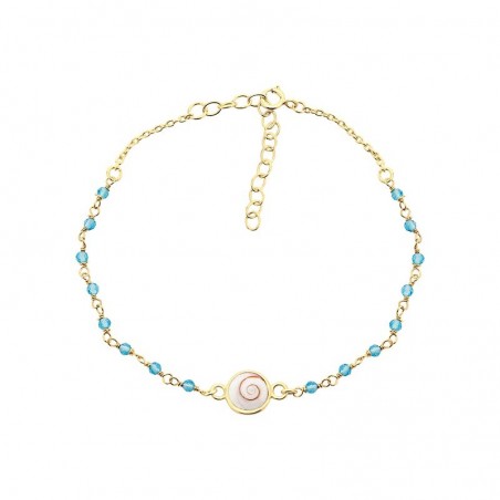 Bracelet doré POSBC207AMAZONITEMEDI