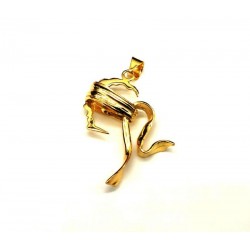 Pendentif doré à l'or fin Testa Mora 2021