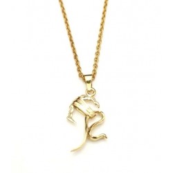 Pendentif doré à l'or fin Testa Mora 2021 XS