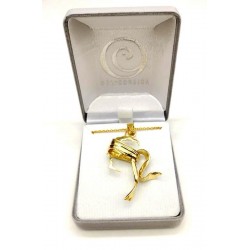 Pendentif doré à l'or fin Testa Mora 2021