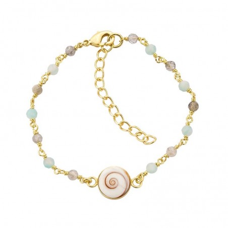 Bracelet doré POSBC235AMAZONITEMEDI