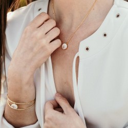 Collier doré à l'or fin POCOLLIER056MEDI