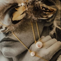 Collier doré à l'or fin POCOLLIER056MEDI