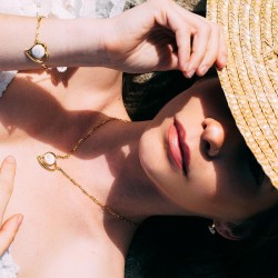 Collier doré à l'or fin POCOLLIER015MEDI