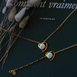 Collier doré à l'or fin POCOLLIER015MEDI