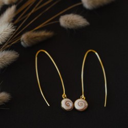 Boucles d'oreilles dorées POSEC223MEDI