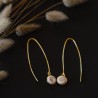 Boucles d'oreilles dorées POSEC223MEDI