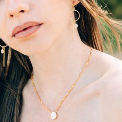 Collier doré à l'or fin POCOLLIER016MEDI