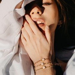 Bracelet doré POSBC207MOONMEDI