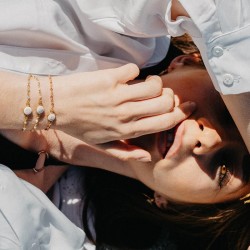 Bracelet doré POSBC207RUBYMEDI