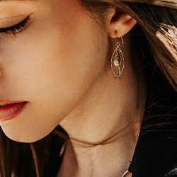 Boucles d'oreilles dorées POSEC047SMEDI