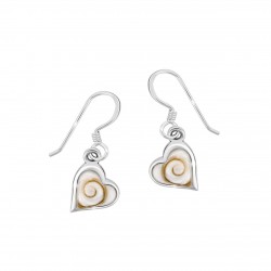 Boucles d'oreilles en argent et oeil de sainte lucie