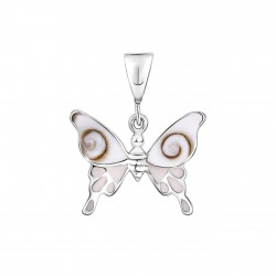 pendentif argent papillon oeil de ste lucie