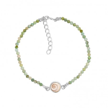 Bracelet perles et oeil de sainte lucie