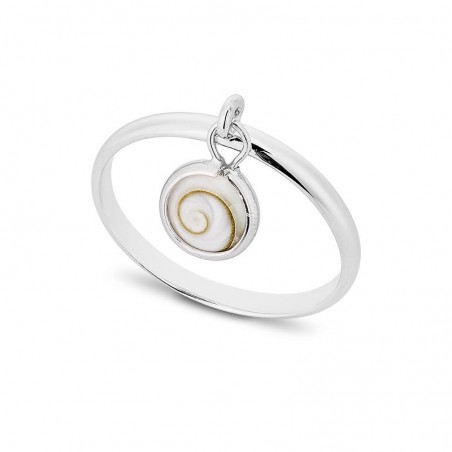 Bague en argent avec oeil de sainte lucie