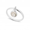 Bague en argent avec oeil de sainte lucie