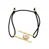 Bracelet cordon noir CDPOSBC50857MEDI