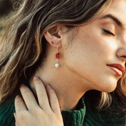 Boucles d'oreilles Corail SECCOR01