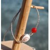 Bracelet œil de Ste Lucie et corail SBC096CORMEDI