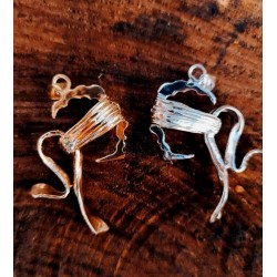 Pendentif doré à l'or fin Testa Mora 2021