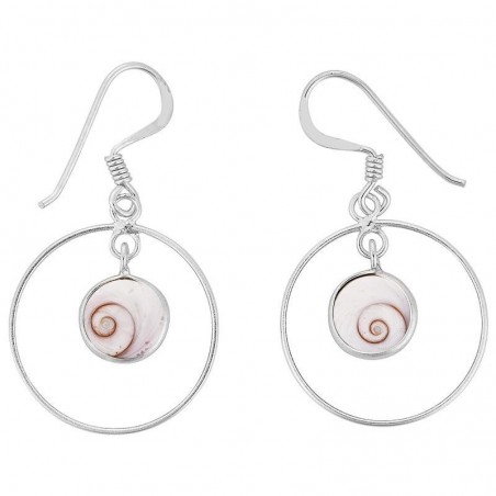 Boucles d'oreilles Argent SEC021Medi-ARG