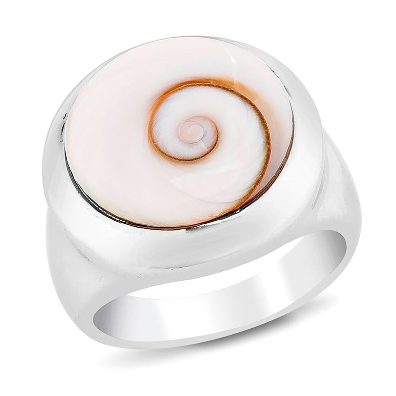 Bague argent avec œil de sainte Lucie méditerranée