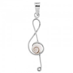 pendentif argent musique œil de Ste Lucie