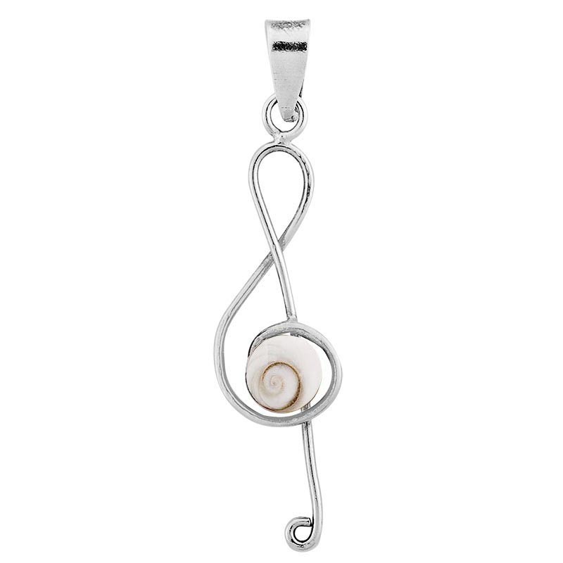 pendentif argent musique œil de Ste Lucie