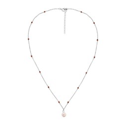 Collier œil de Ste Lucie et rubis