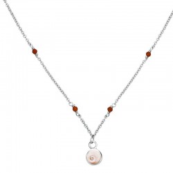 Collier œil de Ste Lucie et rubis