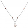 Collier œil de Ste Lucie et rubis