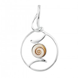 pendentif argent avec œil de sainte Lucie