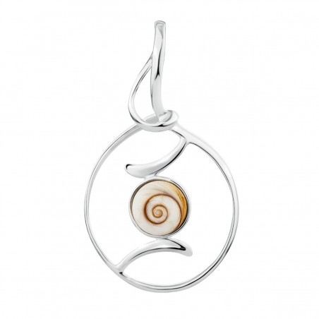 pendentif argent avec œil de sainte Lucie