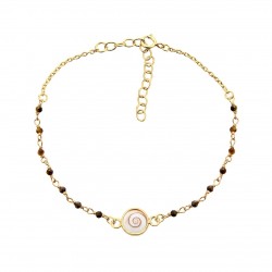 Bracelet Œil de sainte Lucie et œil de Tigre