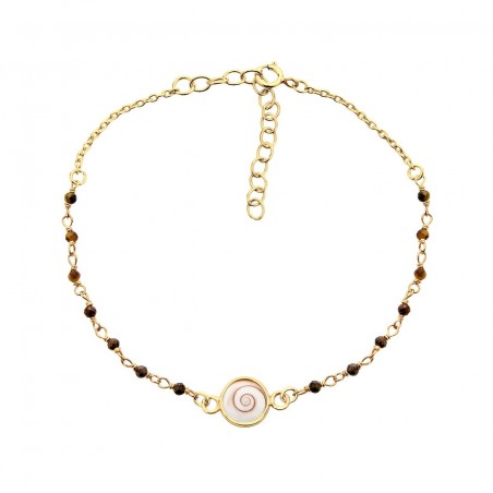 Bracelet Œil de sainte Lucie et œil de Tigre