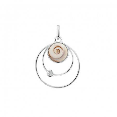 Pendentif argent rond SPC50862Médi-ARG