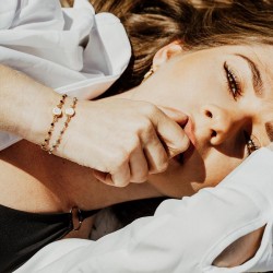 Bracelet doré jaspe POSBC207RMEDI