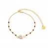 Bracelet doré jaspe POSBC207RMEDI