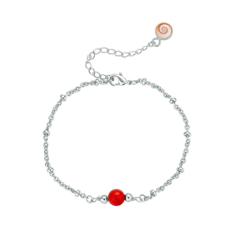 Bracelet œil de ste Lucie et corail SBC011médi-co