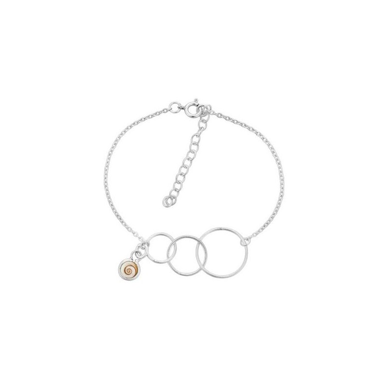 Bracelet chaine argent œil de Ste Lucie SBC215MEDI-ARG