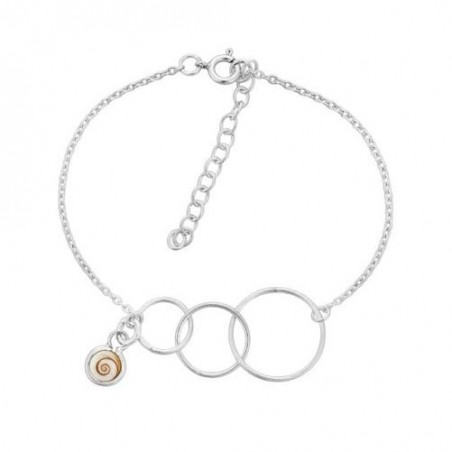 Bracelet chaine argent œil de Ste Lucie SBC215MEDI-ARG