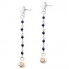 Boucles d'oreilles Argent SEC304LAPIS-ARG