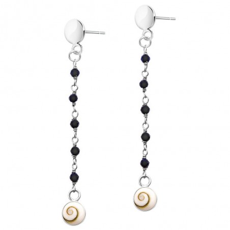 Boucles d'oreilles Argent SEC304ONYX-ARG