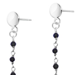 Boucles d'oreilles Argent SEC304ONYX-ARG