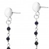 Boucles d'oreilles Argent SEC304ONYX-ARG