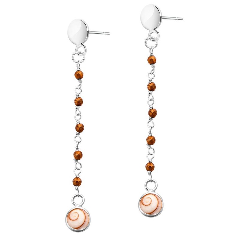 Boucles d'oreilles Argent SEC304PYRITEMEDI-ARG