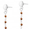 Boucles d'oreilles Argent SEC304PYRITEMEDI-ARG
