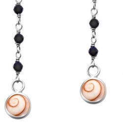 Boucles d'oreilles Argent SEC304ONYXMEDI-ARG